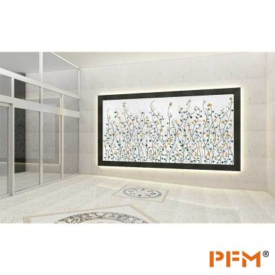 PFM custom modern water jet marble medallion patern for interior design
