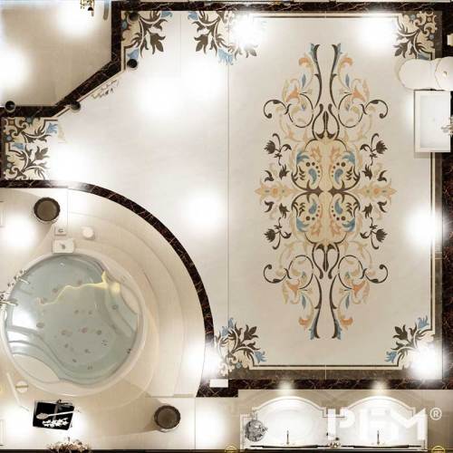 Design flooring patern water jet marble medallion for luxury villa