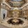 custom interior water jet black marble medallion flooring design for villa