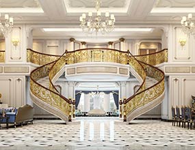 Luxury staircase Railing Royal design