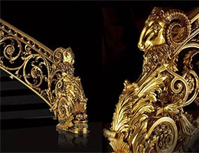 Royal Classic Brass Handrail