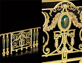 Heritage Palace Decorative Brass Railing