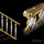 Royal style gold and crystal brass railing for staircase decoration