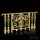 custom luxurious brass railing with luxury stone for villa decor