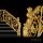 custom luxurious brass stair railing design for villa decor