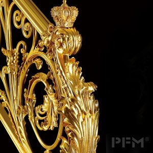 Villa Decor的定制豪华黄铜楼梯栏杆设计188金宝傅体育