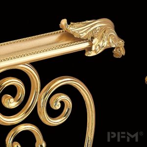 gold color luxurious brass baluster for villa project