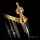 Decorative gcolor luxurious brass handrail for indoor villa