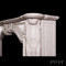 China marble fireplace manufacturer custom French transitional Louis white marble fireplace mantel