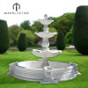 PFM customized classic hand carving beige marble outdoor water fountain for garden
