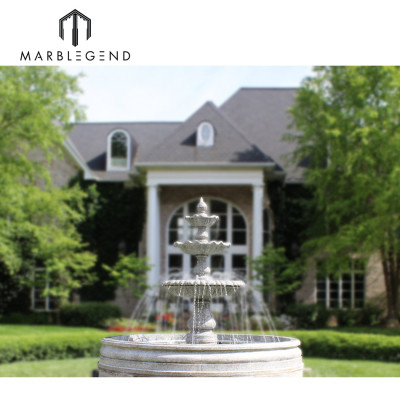 marble foutain manufacturer customized classic large white marble outdoor fountain for garden