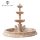 Custom outdoor China sunset red marble 3 tier large lion head garden water fountain sculpture