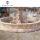 Custom outdoor China sunset red marble 3 tier large lion head garden water fountain sculpture