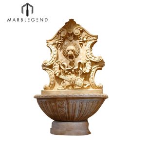 Best price lionhead marble wall fountain bespoke outdoor or indoor marble wall water fountain for garden