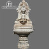 Antique hand carved marble wall fountain custom limestone wall garden fountain