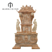 custom China hand carved marble outdoor wall water fountain for garden
