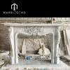 customize indoor large classic rococo marble fireplace surround