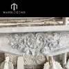 customize indoor large classic rococo marble fireplace surround