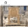 Fireplace manufacturer customize antique Louis XV double beige marble fireplace surround for indoor decor