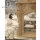 Fireplace manufacturer customize antique Louis XV double beige marble fireplace surround for indoor decor