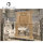 Fireplace manufacturer customize antique Louis XV double beige marble fireplace surround for indoor decor