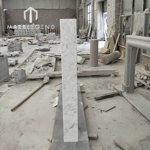 factory fireplace price indoor modern carrara white marble fireplace mantel for villa deocr