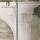 PFM custom free-standing modern white marble fireplace mantel for villa decor