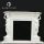 neoclassical lady statue white marble fireplace mantel for indoor decor
