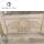 Hand carved classic louis statue beige marble fireplace mantel for villa decor