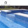 12mm bule ice iridescent glass mosaic pool tiles China bathroom shower 2 x 2 glass mosaic tile Supplier