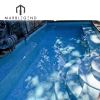 12mm bule ice iridescent glass mosaic pool tiles China bathroom shower 2 x 2 glass mosaic tile Supplier