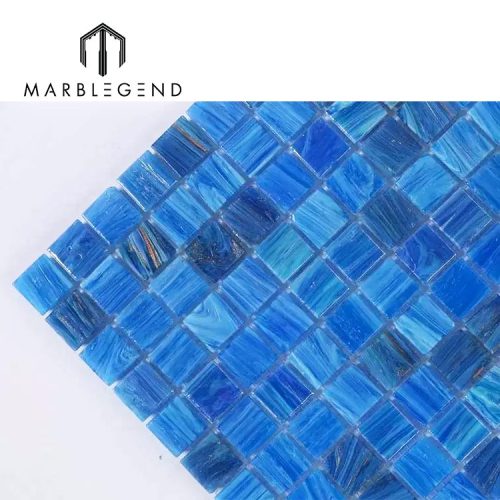 Blue Glass Mosaic Manufacturer Custom Swimming Water Pool Mosaics Tile