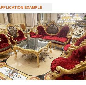 PFM custom luxury furniture royal sofa set for living room