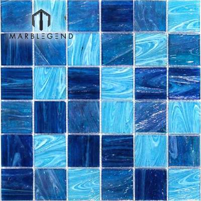 aqua blue glass mosaic tile manufacturer price 12x12 blue water swimming pool glass mosaic tile backsplash
