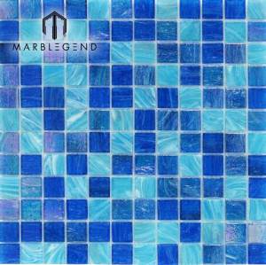 1 2 inch swimming pool mosaic tile suppliers wholesale blue and green backsplash glass mosaic bathroom wall tile