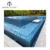 Best price blue glass mosaic pool tiles supplier wholesale kitchen crystal glass mosaic backsplash