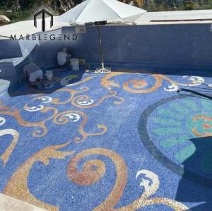 custom best stained mosaic patterns stained swimming pool mosaic tiles