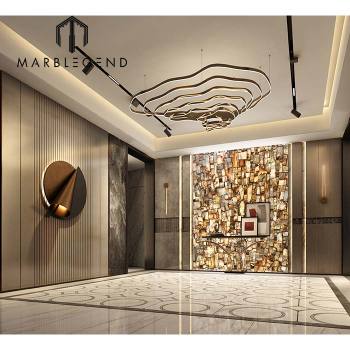 Luxurious Modern Villa Project 3D Rendering Interior Design Service Marble Interior Wall Floor Decor