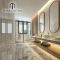 Saudi Arabia Private luxury Villa Bathroom Gym 3D Rendering Interior Design Service