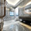 Royal luxury interior design private villa 3D Rendering interior design natural marble decor service