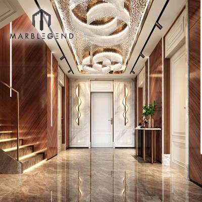 luxury home 3D Rendering interior design liviving room bathroom marble floor design service