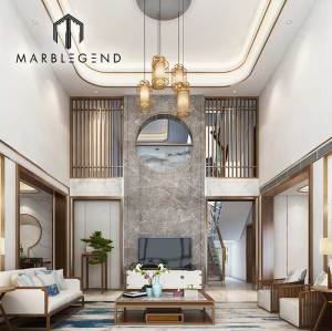 custom house luxury style interior design modern natural marble wood floor decor