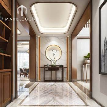 custom house luxury style interior design modern natural marble wood floor decor