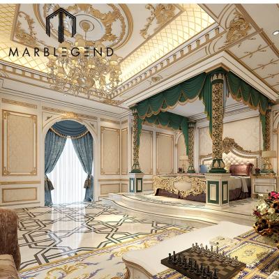 custom classic luxury interior design 3D rendering living room interior design service
