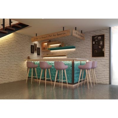 interior design firms custom best modern luxury gym 3D rendering interior design service