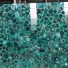 Factory price green agate crystal luxury stone slab flooring for villa decor