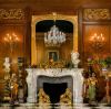 China Fireplace Manufacturer Custom Hand Carved Classic Beige Marble Statue Fireplace Surround for Interior Decor