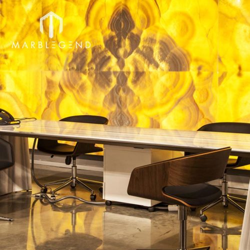 onyx supplier custom natural backlit yellow onyx slabs price marble stone lighting background wall panel
