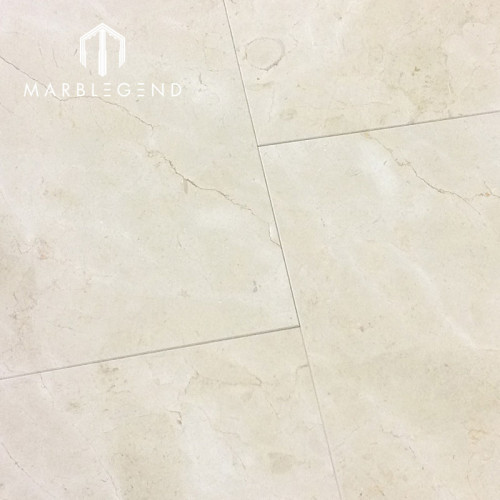 Spain crema marfil honed marble tile flooring beige marble slab bathroom