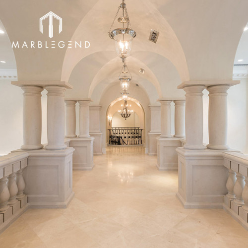 Spain crema marfil honed marble tile flooring beige marble slab bathroom